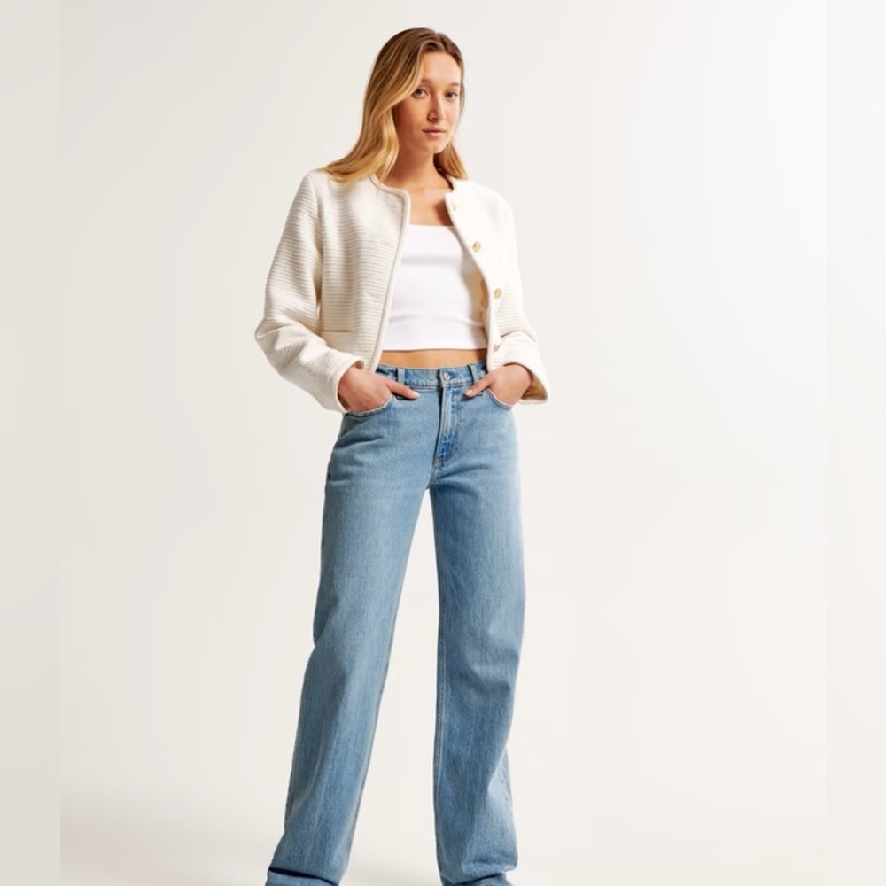 Abercrombie & Fitch Light Blue Baggy Jeans - Picture 3 of 5